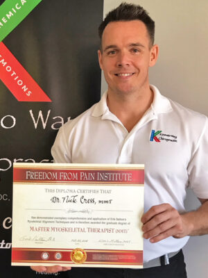 Dr. Nick Cress, licensed chiropractor, acupuncturist and Certified MMT therapist